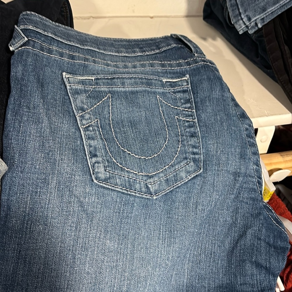 True religion light wash jean